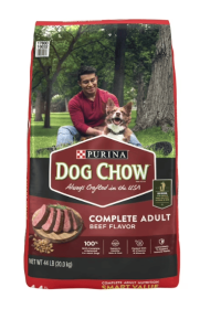 Purina Dog Chow Complete Adult Dry Dog Food, High Protein Real Beef, 44 lb Bag