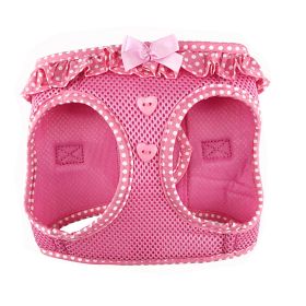 American River Choke Free Dog Harness Polka Dot Collection (Color: Pink Polka Dot, size: XX-Small)