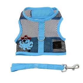 Cool Mesh Dog Harness Under the Sea Collection (Color: Pirate Octopus Blue and Black, size: X-Small)