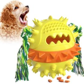 Pet Supplies Vocal Dog Toy Leaking Food Ball (Type: Pet Toys, Color: Yellow)