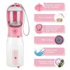 3 in1 Dog Outdoor Water Bottle,Portable Water Dispenser with Food Container,Poop BagÃ—3,Carbon FilterÃ—2,Leak Proof Lock for Cat