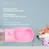 3 in1 Dog Outdoor Water Bottle,Portable Water Dispenser with Food Container,Poop BagÃ—3,Carbon FilterÃ—2,Leak Proof Lock for Cat