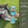 3 in1 Dog Outdoor Water Bottle,Portable Water Dispenser with Food Container,Poop BagÃ—3,Carbon FilterÃ—2,Leak Proof Lock for Cat