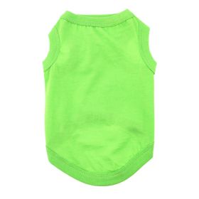 Cotton Dog Tank (Color: Green Flash, size: 2X-Large)